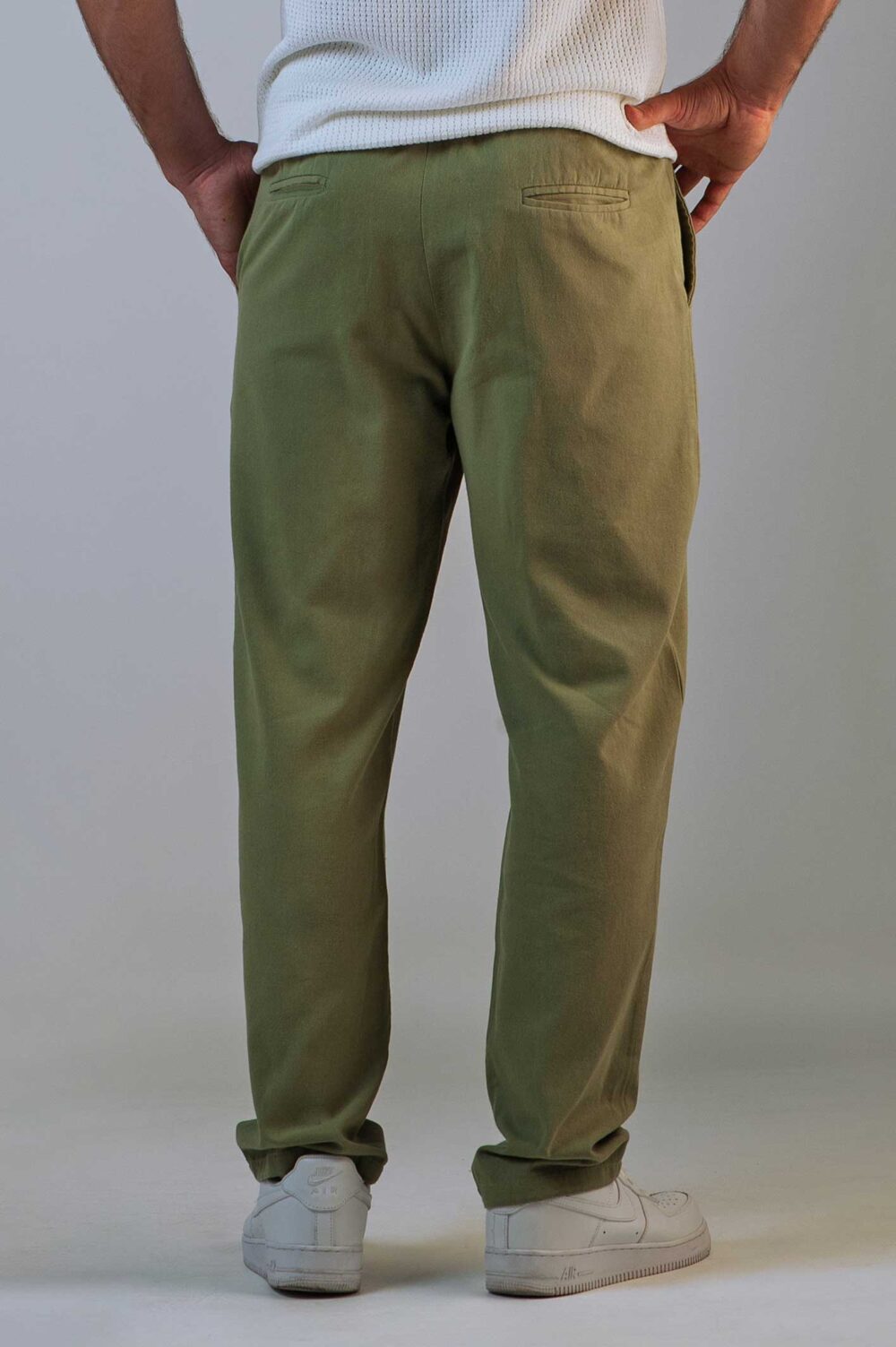 Linen pants with elastic waist - Image 4