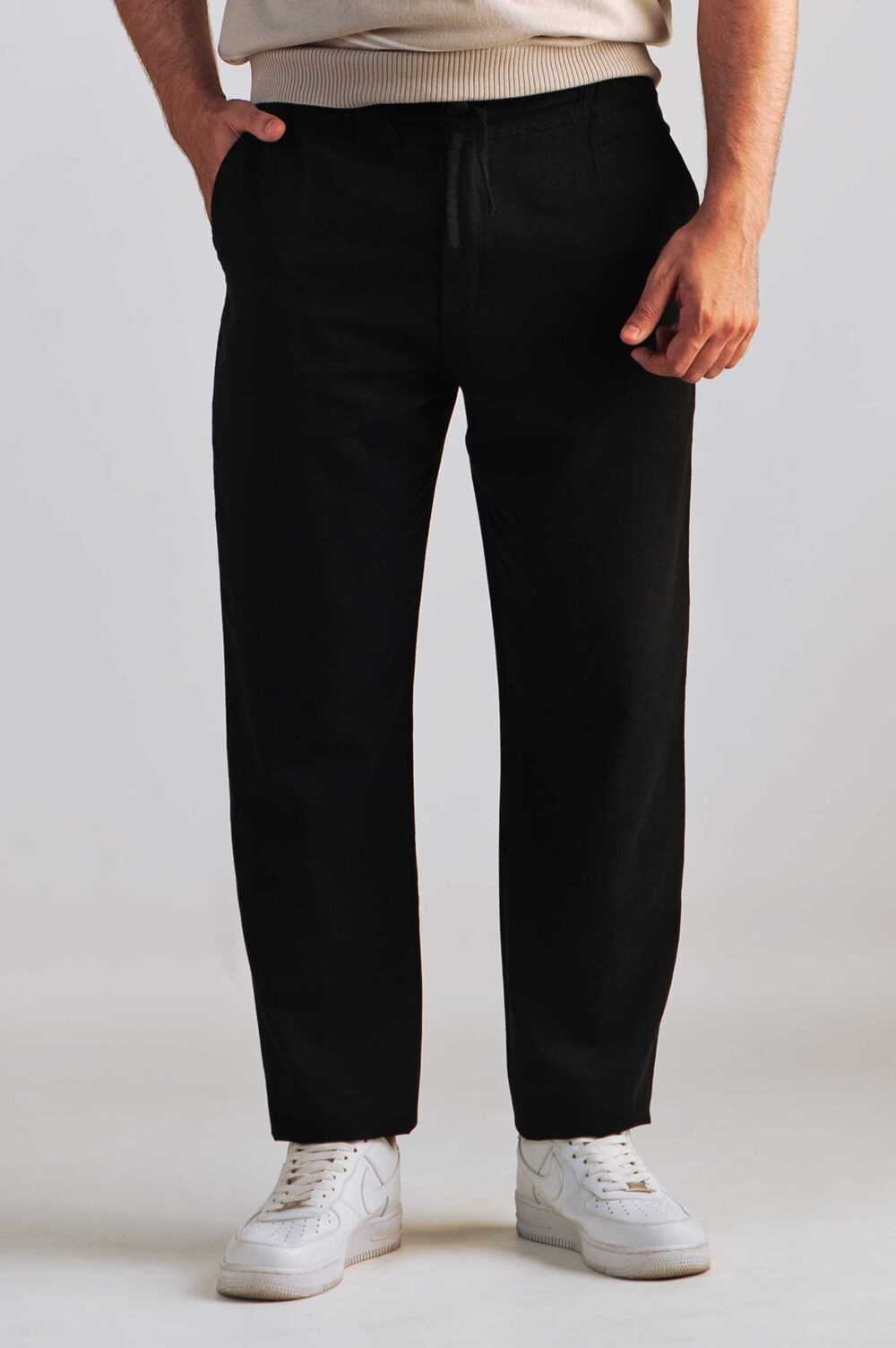 Linen pants with elastic waist - Image 5
