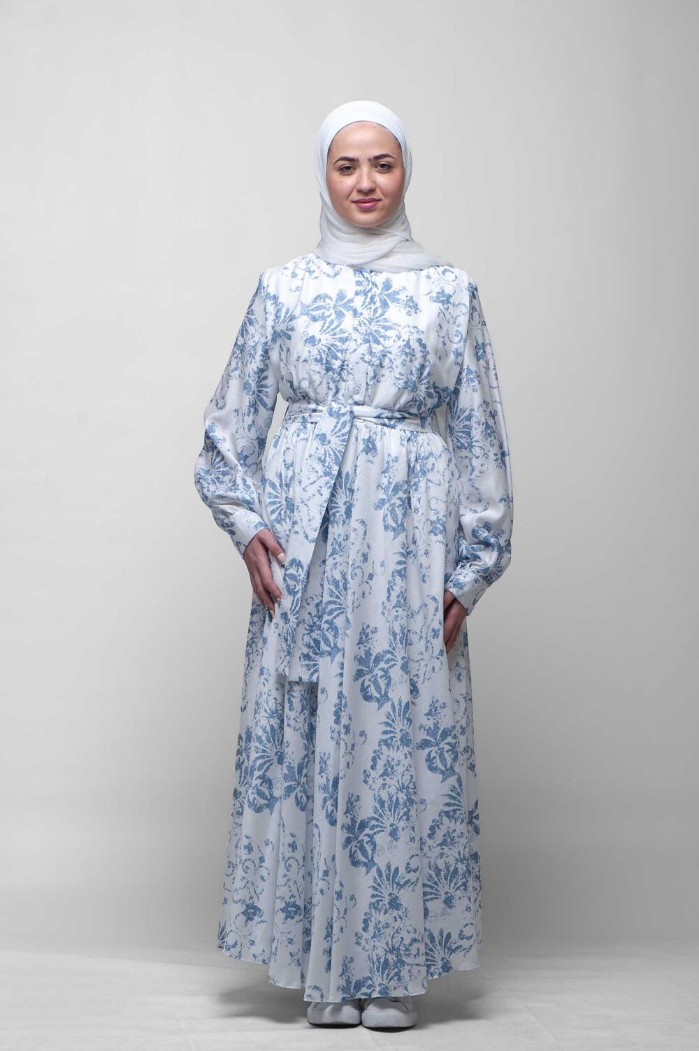 فستان لينن مطبع - Image 3