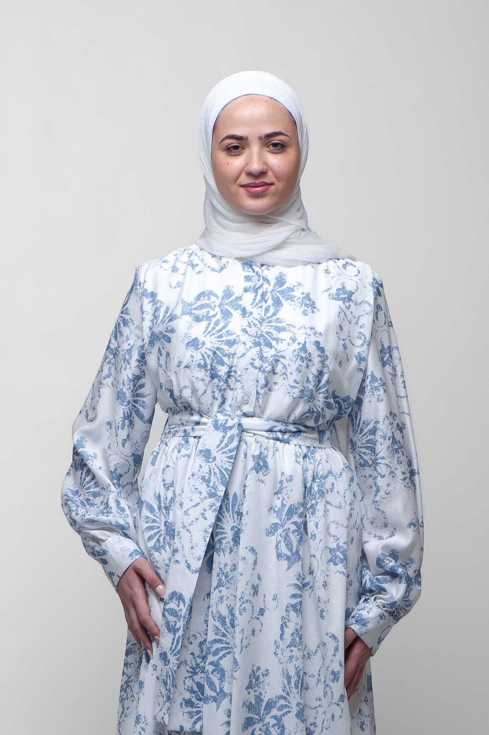 فستان لينن مطبع - Image 4